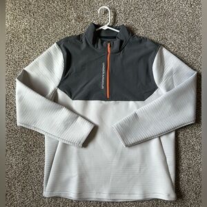 Under Armour Gray and White Pullover